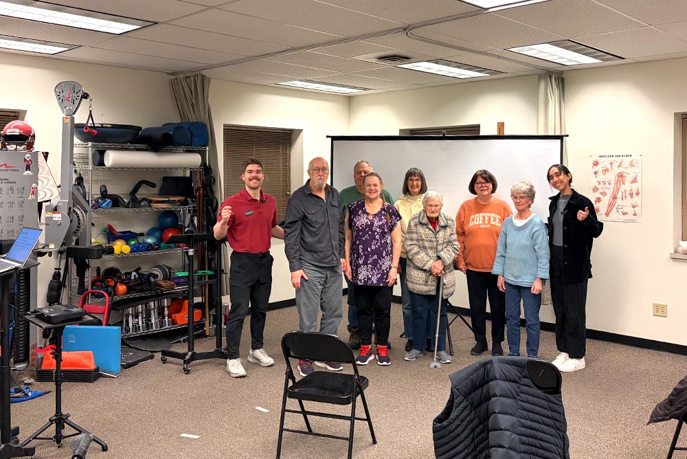 group workout at the foundation