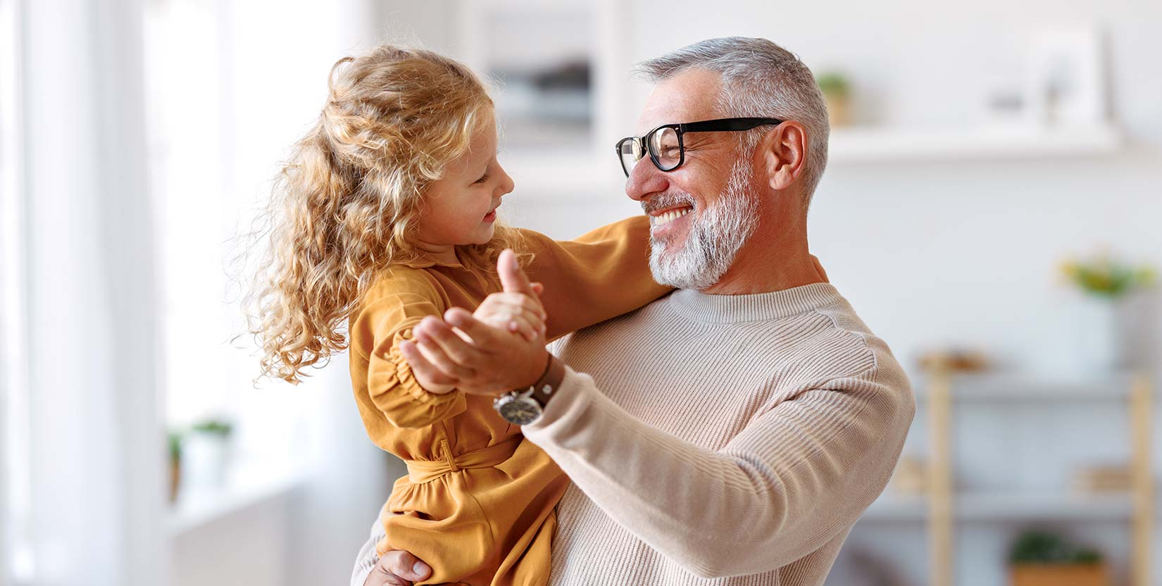 dad and daughter hanging out